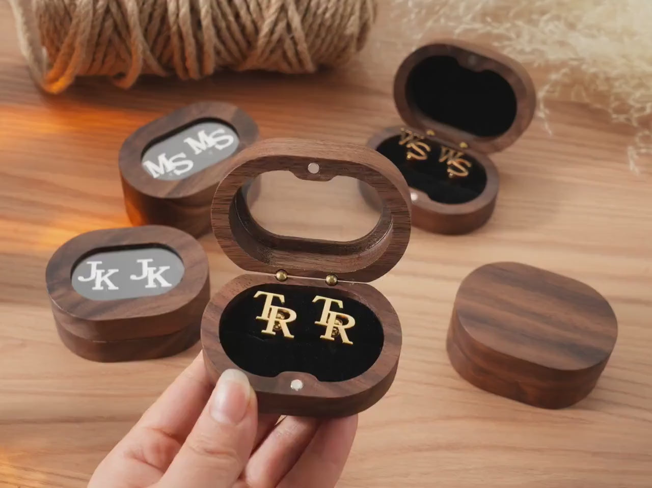 Personalized Initial Cufflinks, 925 Silver Groomsmen Gift