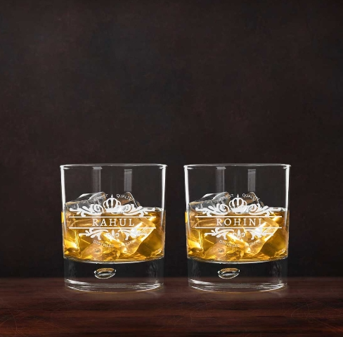 Personalize Your-Name Whiskey Glass - Gift for Boyfriend Husband Father